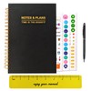 6.9" x 9.64" Daily Planner, Notebook With Hourly Schedule，Weekly and