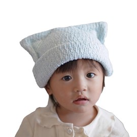 Contex: Cat Cap (61591-001) Towel Cap, Cat, Soft Bath, Adults, Girls, Boys, Kids, Children, Swimming Pool, Towel, Cap, Hair Dry Towel (Blue)