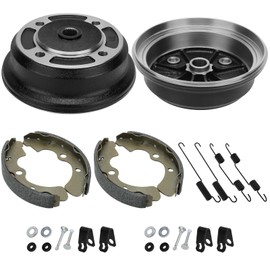 M MATI 2 Set Front Wheel Brake Drum Hub & Brake Shoe for Kawasaki Mule 3000 3010 4010 4000 3020 2510 KAF620 KAF950 2001-Up 41048-7501 92043-1636 41038-0034 41038-7501