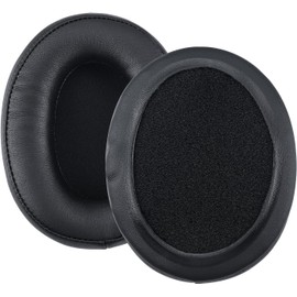 Replacement Cloud 2 Earpads for Kingston HyperX Cloud II KHX-HSCP HSCD 2 Headphones - Memory Foam Protein Leather Ear Cushions, Noise-Isolating, Repair Part Aceessories, Black