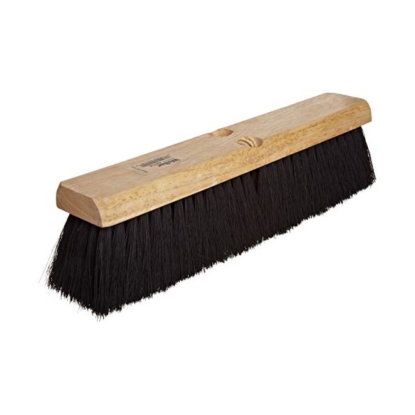 Weiler 42006 16" Block Size, Black Tampico Fill, Medium Sweep Floor Brush