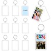 9 Pcs Photo Keychain (1.3 x 2inch) Mini Picture Frame