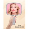 Gladmart Hand Mirror Salon Barber Hairdressing Handheld Mirror with Handle