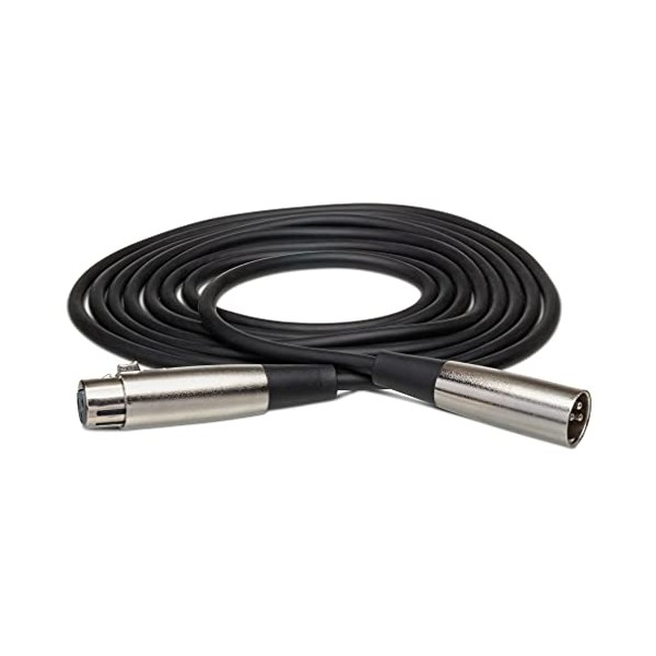 Hosa XLR-102 XLR3F to XLR3M Balanced Interconnect Cable, 2 Feet