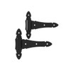 Barrette Outdoor Living 73014325 Heavy-Duty 8" Ornamental T-Hinge, Black