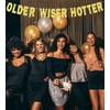 Older Wiser Hotter Glitter Banner Funny Birthday Banner for Women