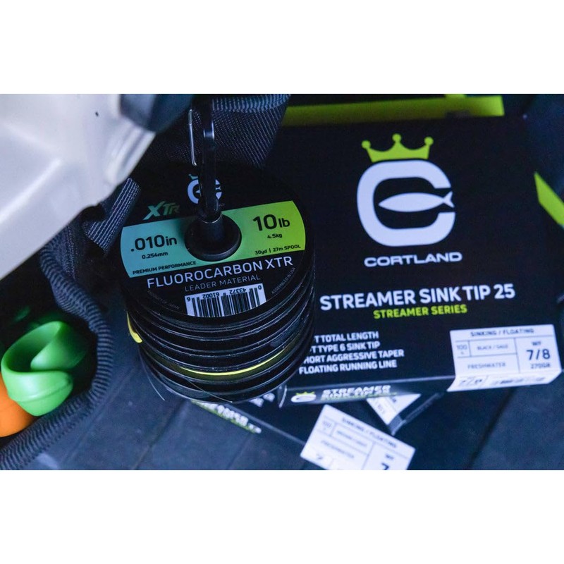 Cortland Fluorocarbon XTR Leader Material, Clear 100 YDS, 50lb