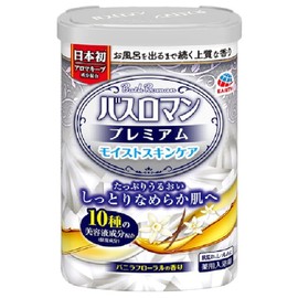 【医薬部外品】バスロマン プレミアム 入浴剤モイストスキンケア にごり [600g] お肌にうるおい 乾燥 保湿 疲労回復 肩のこり 腰痛 ケア (アース製薬)