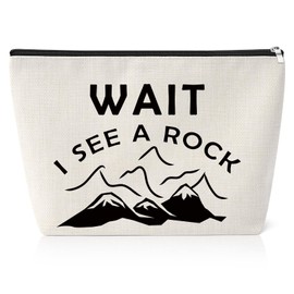 Geology Gifts for Women Geologist Makeup Bag Geology Lover Gift Rock Collector Gifts for Adults Zipper Pouch Rockhounding Rock Collectors Gift Ideas Travel Bag Rock Lover Birthday Presents