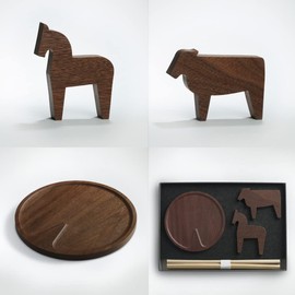 IKOI SERIES Nagomi Kobo Stylish Annual Bon Decoration Set, Tou, First Bon, New Bon, Size (W x D x H): 11.7 x 8.3 x 1.3 inches (29.7 x 21 x 3.3 cm); Walnut