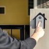 Relaxdays Keybox House, 4-Digit Combination Lock Safe, Emergency Key, Wall-mounted