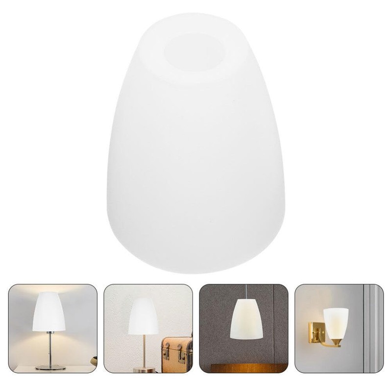 Ciieeo Lampshade Plastic Lampshade with Flat Head Replacement Lamp Covers