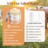 Beef Tallow & Raw Honey Balm: Grass-Fed, Unscented Moisturizer for