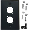 DIYTECH Blank XLR Wall Plate and XLR Panel Combo -