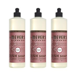 Mrs. Meyer's Clean Day Liquid Dish Soap, Rosemary, 16 Ounce Bottles, 3pk