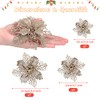 GWHOLE 21 Nochebuenas Navideñas Adornos para Árbol de Navidad, 10/12/16cm