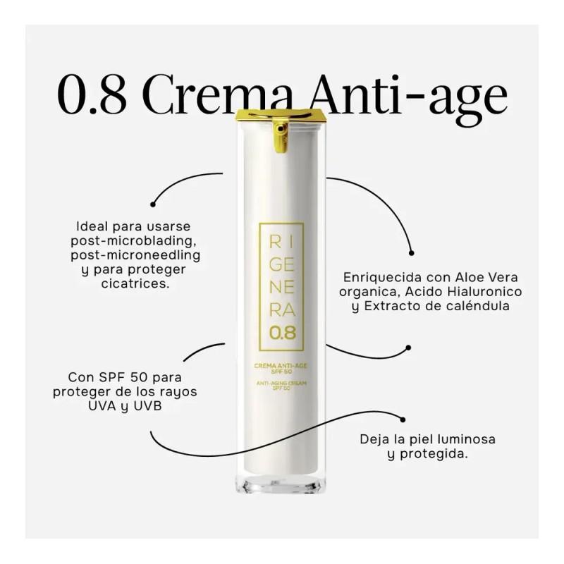 Rigenera R.08 Crema Anti-age Spf50 (15ml) Hecho En Italia