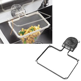 RERACO Triangular Corner No Need Draining Net, Includes 100 Pieces! Strong Suction Cups, Sink, Drainer, Kitchen Drain Neo, Kitchen Garbage Bag Hanger, Food Garbage, Trash Can, Rack, Sink (Black)