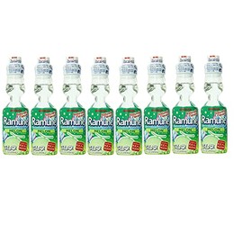 Sangaria Japanese Soft Drink Ramune, Melon Flavor, Pack of 8 (Total 54.08 Fl Oz)
