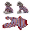 Striped Dog Pajamas Spring Stylish Classic Soft Breathable 4 Legged