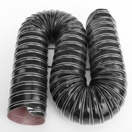 AC PERFORMANCE 2" ID Automotive Silicone Flexible Brake Cooling Air Ducting Induction Intake Pipe Hose, Length 1 Meter (3.3 Feet), Black