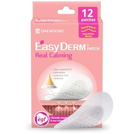 Easyderm Parches Calmantes Reales Microdart, Parches para Espinillas Transparentes Nano Micropunto | Niacinamida, Ácido Hialurónico, EGF Cuidado de Manchas Oscuras del Acné, K-beauty | 12