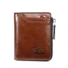 Mens RFID Blocking Leather Bifold Wallet Waterproof PU Leather with