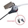 TDYU Covert Acoustic Tube Earpiece with Mic PTT Compatible with