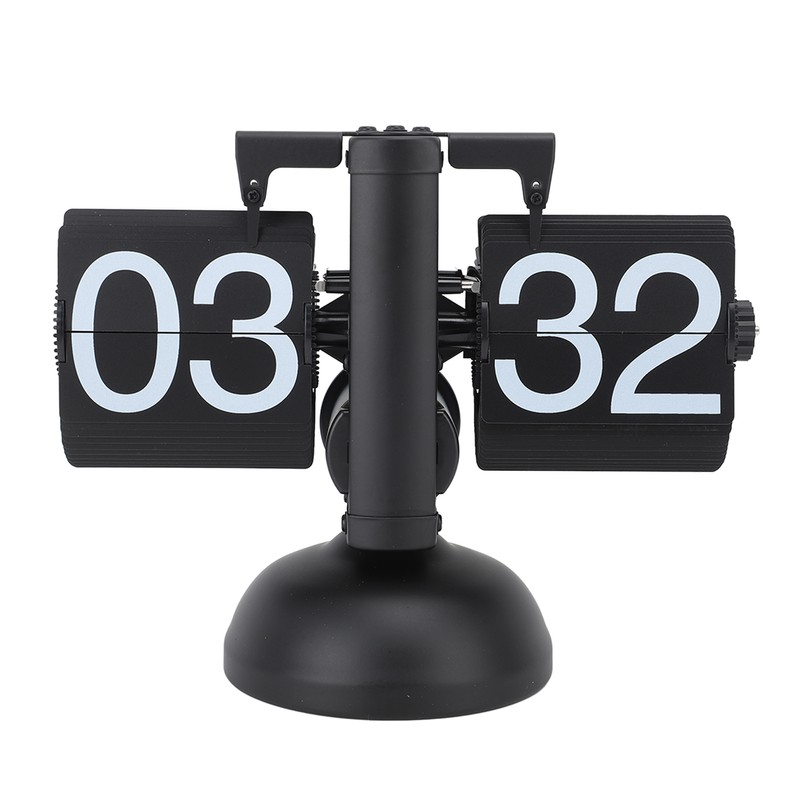 Flip Clock Large Number Battery Powered 304 Stainless Steel Tabletop