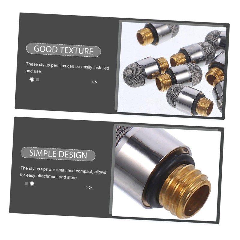 KONTONTY Stylus Pen Tips Replacement 10 Pack Capacitive Pen Tips