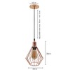 LEDSone Vintage Retro Rose Gold Ceiling Pendant Light Cluster Light