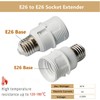 TWDRTDD E26 to E26 Socket Extender,7.4cm/2.91 inches E27/E26 Light Socket
