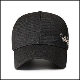 White Fang CA590 Cap, English Letters, Logo Hat, Sports, Running, Outdoors, Men's, Women's,, multicolor (black / gold)