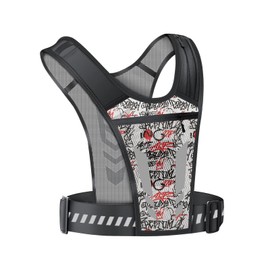 Running Hydration Vest, Lightweight Adjust Chest Straps Water Daypack with 1L Water Bottle Pocket, Breathable Reflective Insulation BackPacks for Women Men Outdoor Hiking Cycling Climbing Marathon