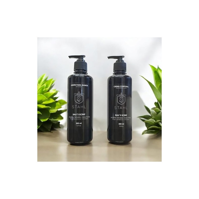 Kit Jabón Líquido Para Manos y Crema Corporal Stahl, 355ml,