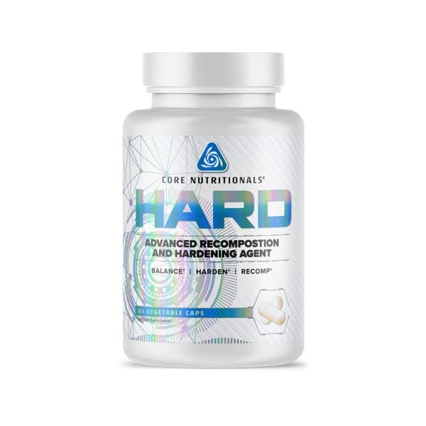 Core Nutritionals Platinum Hard Advanced Recomposition and Hardening Agent, Reduces Cortisol Levels and Regulates Healthy Estrogen Production (84 Capsules)