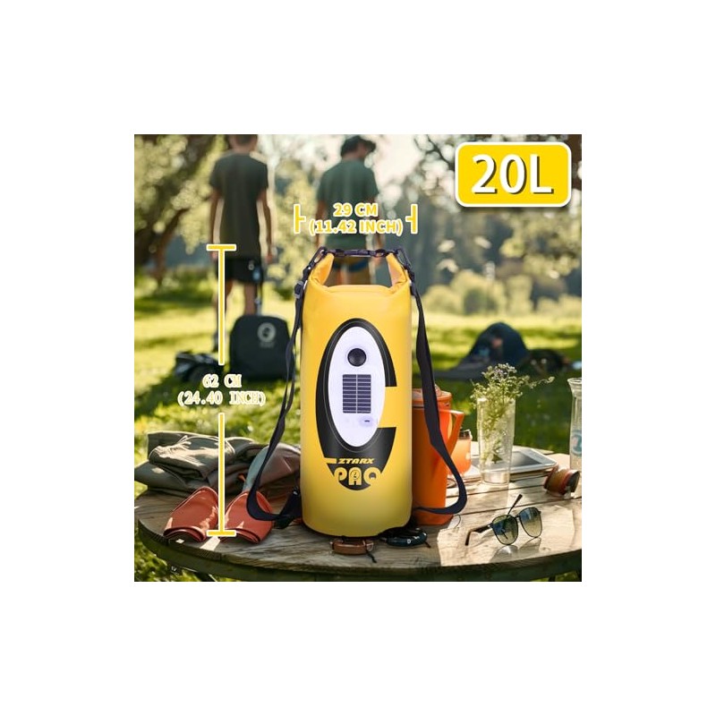 LexonElec x ZTARX Waterproof Dry Bag, 20L Roll Top Dry