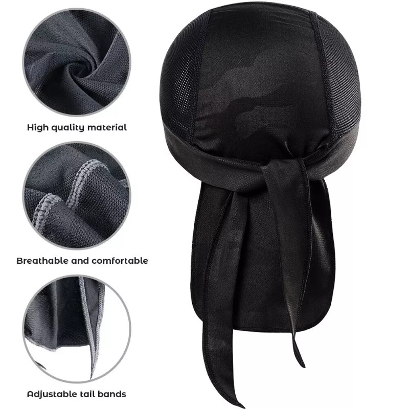 Unbranded Cooling Do Rag Skull Cap Head Wrap Headwear Biker