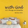 Floor Sticker, Removable Modern Letters Proverbs Bible Verse Wall Art