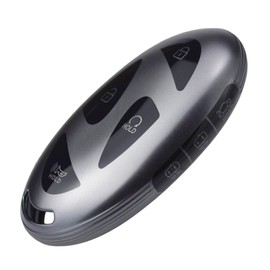Sleek Metallic Silver Black(Titanium Color) Key Fob Cover for Hyundai Elantra N Sonata Hybrid Tucson Tuscon Limited FWD Ioniq 6 Grandeur GN7 KONA 2023 2024 2025 95440-AA500 95440-BE060