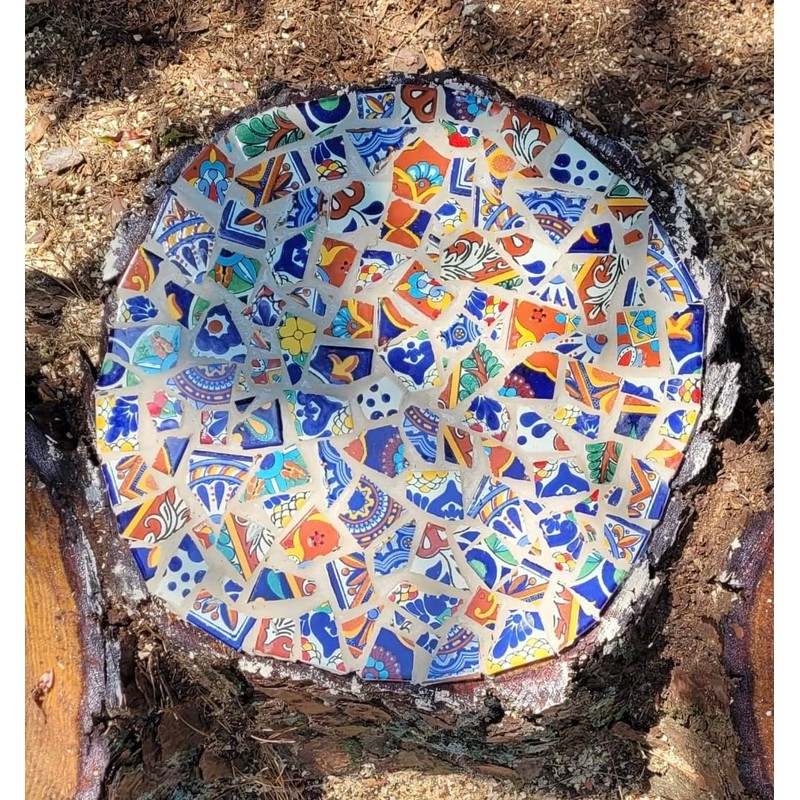 Broken Mexican Talavera Tiles Handmade Mix Designs 10 Pounds