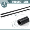 Landical 6 Pcs 3/4'' Black PVC Pipe SCH 80 Plastic