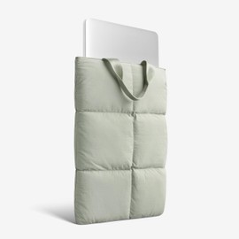 Comfyable Puffy Laptop Sleeve 15 16 Inch, Quilted Puffer Laptop Carrying Case with Handle, Pillow Case Compatible for MacBook Air 15 In M3 2024 & MacBook Pro 16 In 2024 M4, Puff Cover, Slate Green