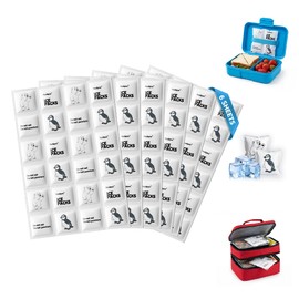 Kaulipoa Ice Packs for Cool Bags & Cool Boxes, 6 Sheets Cut-to-Size Flexible Freezer Blocks, Slim Reusable Ice Sheets for Lunch Bags, Picnics & Camping, No-Leak Flat Cool Packs (144 Cells)