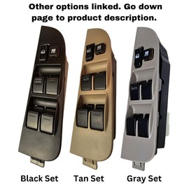 SWITCHDOCTOR Window Master Switch and Gray Bezel for 1998-2002 Toyota Corolla