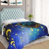 CaomeiWu Capricorn Zodiac Blanket, 50" x 40" Flannel Stars Astrology