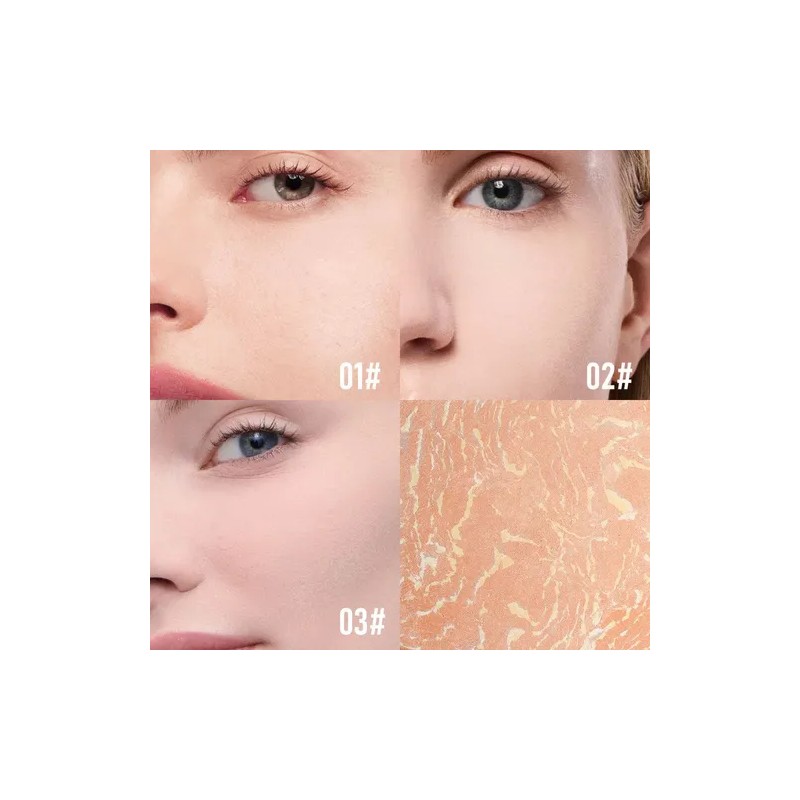 Phofay Base De Maquillaje En Polvo Compacto Fijador Mate 16h