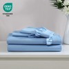 Swift Home Ruffled Hem Microfiber 3-Piece Sheet Set, Double Brushed