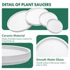 D'vine Dev Modern Round 6 Inch Ceramic Plant Pot Saucer,