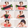 CHARM Mens Elastic Japanese Headband - Long Hair Bandana Womens